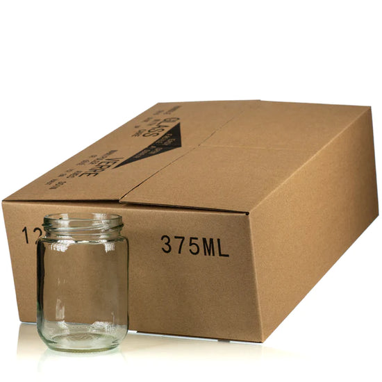 Glass Cylinder Jar | Honeycomb Lid | 375 ml